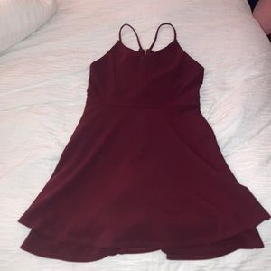 Maroon honey and rosie girls party dress